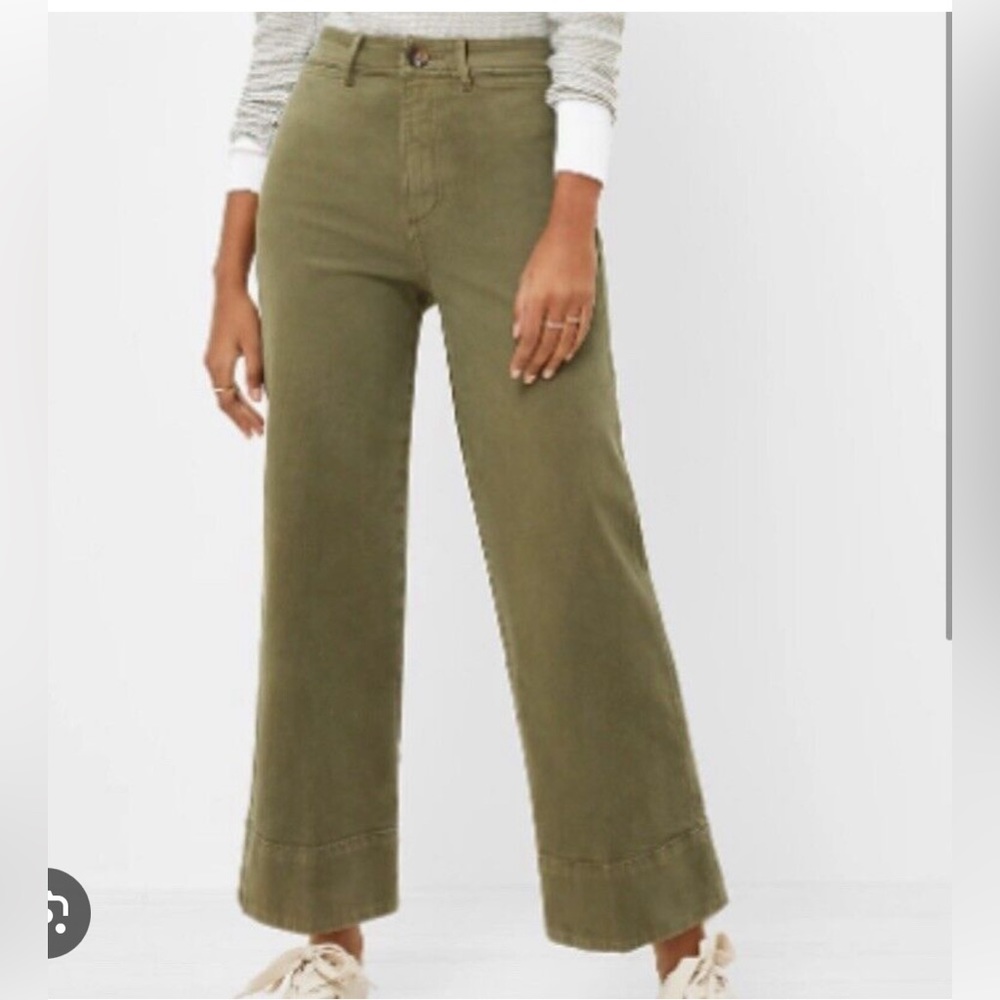 Loft high waist wide leg pants